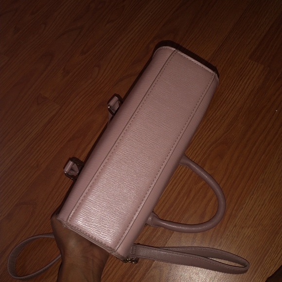 Women's nude BeBe crossbody/clutch purse with compartments - Picture 11 of 12